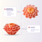 Silikonform 3D Blume 1