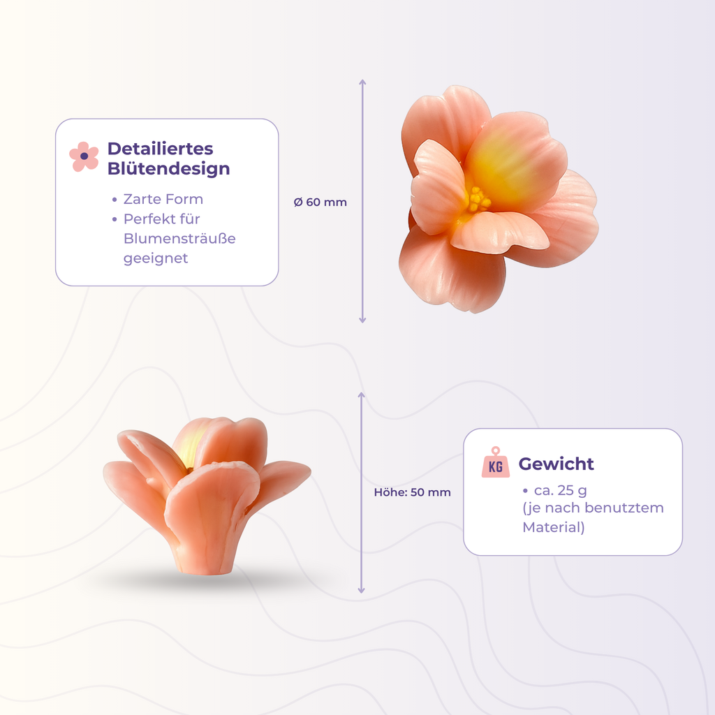Silikonform 3D Blume 13