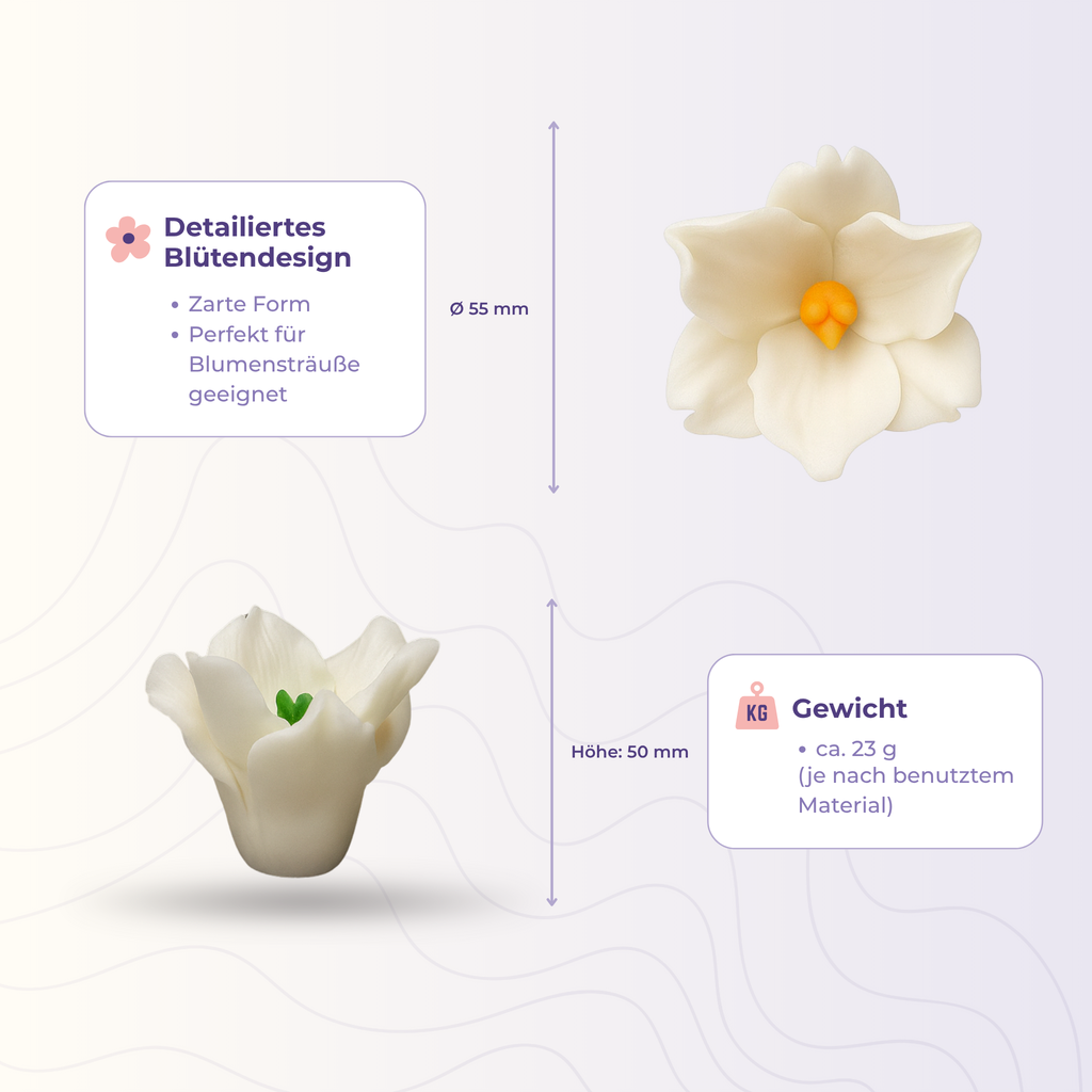 Silikonform 3D Blume 5