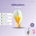 Silikonform 3D Blume 38