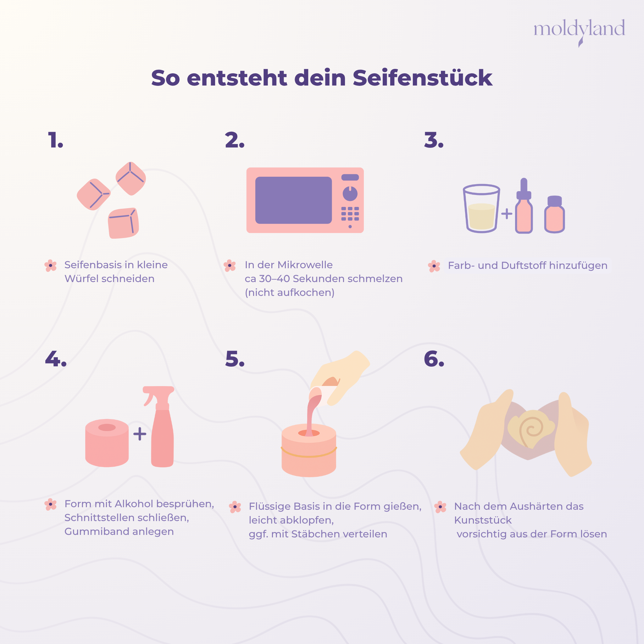 Silikonform 3D Blume 1