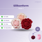 Silikonform 3D Rose 4