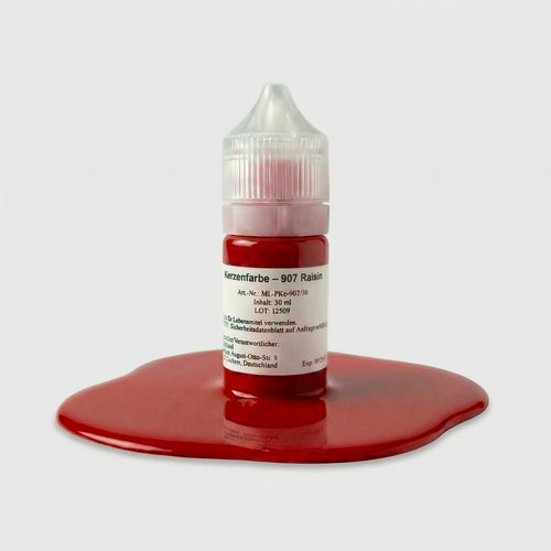 Kerzenfarbe 907 Raisin – 50-ml-Flasche mit Farbprobe
