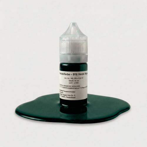 Kerzenfarbe 916 Verde Aqua – 50-ml-Flasche mit Farbprobe