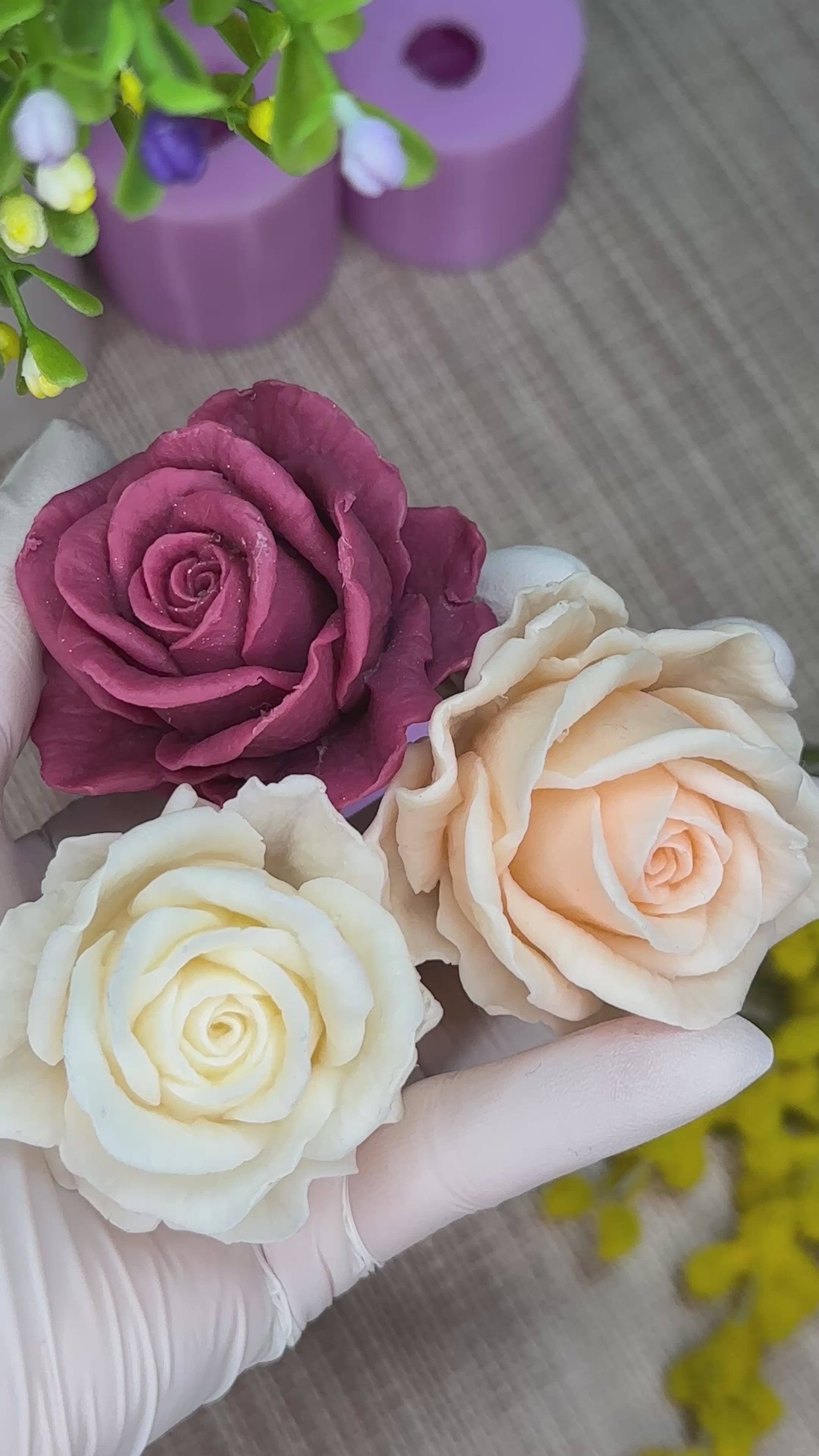 Silikonform 3D Rose 17