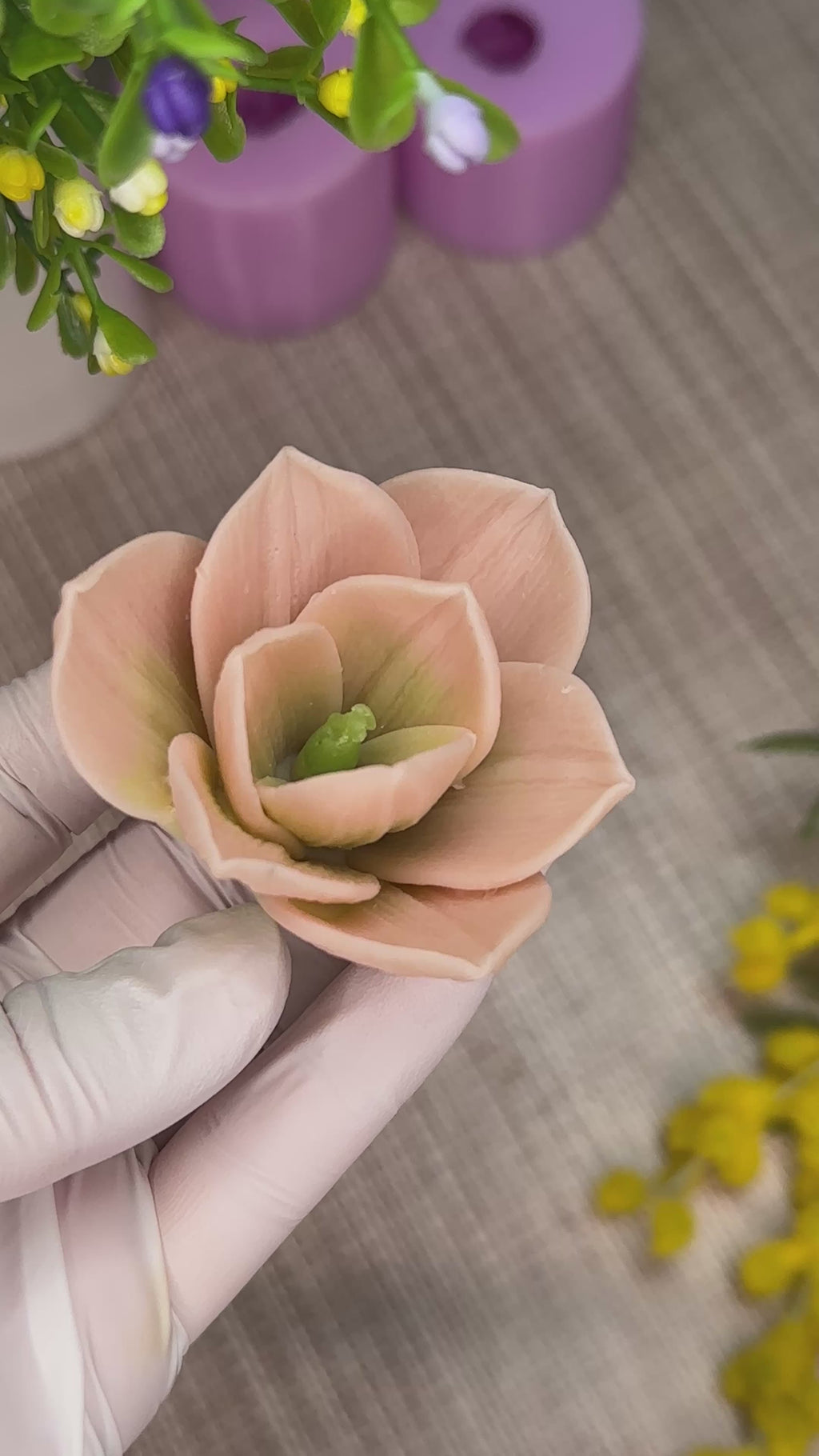 Silikonform 3D Blume 14