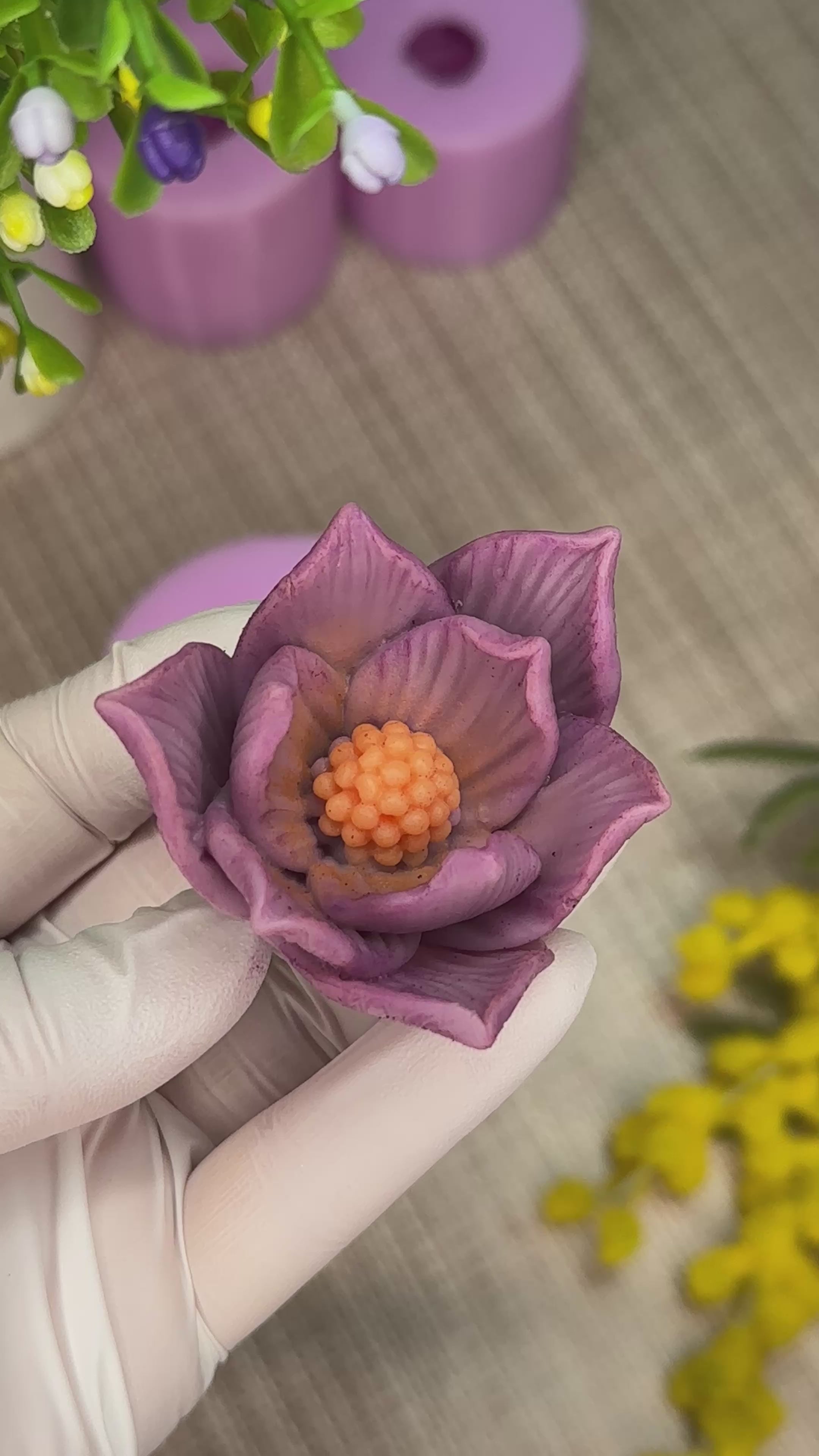 Silikonform 3D Blume 25